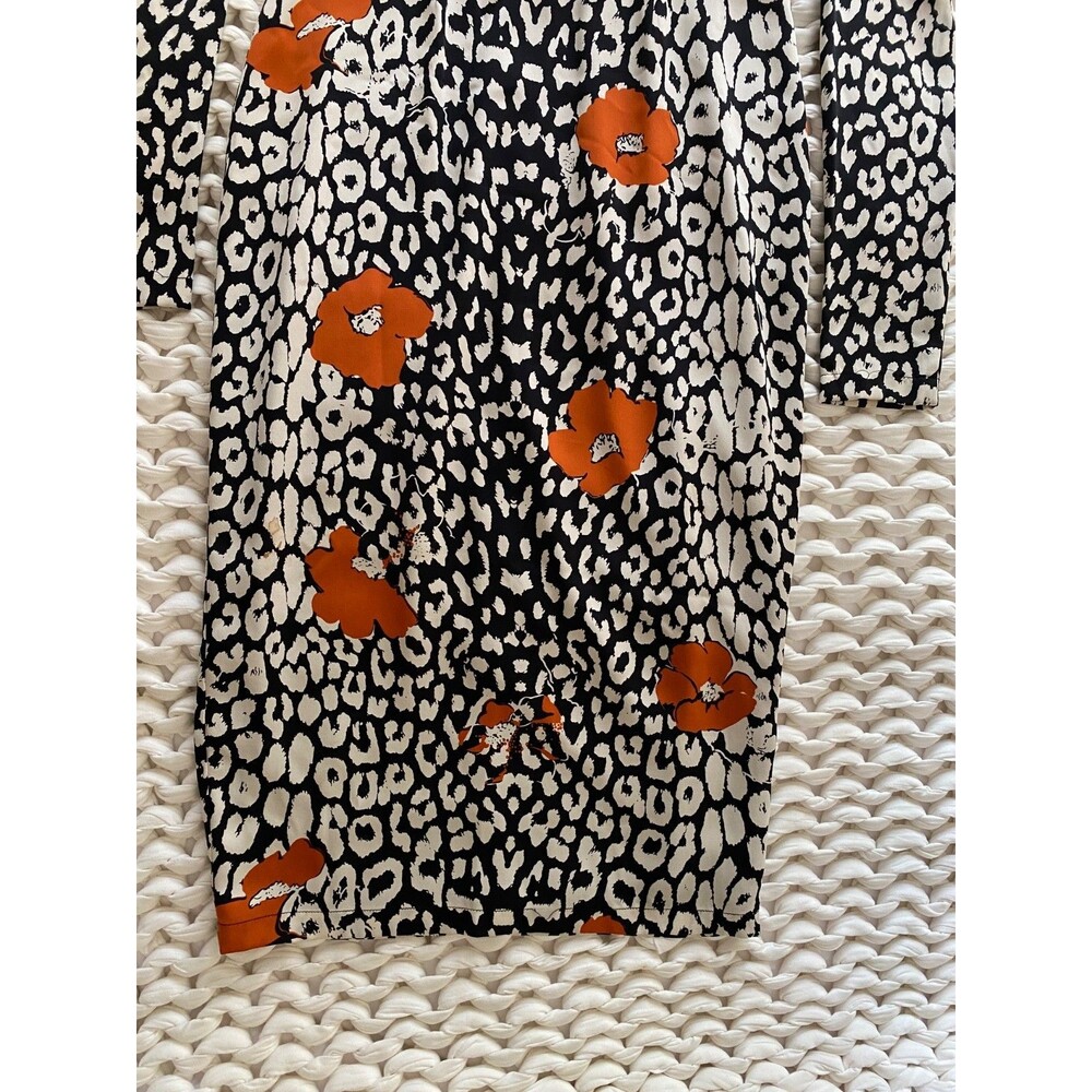 Essentiel Antwerp Silk Leopard Floral KABBEY Dress Size 38 (4) - Long Sleeve - Picture 13 of 16